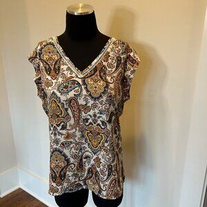 DR2 paisley blouse sz S